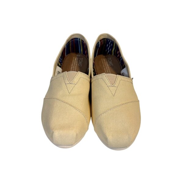 Toms Women's 6 Classic Alpargata Slip-On Shoes Cream Canvas Comfortable Casual - Picture 2 of 9